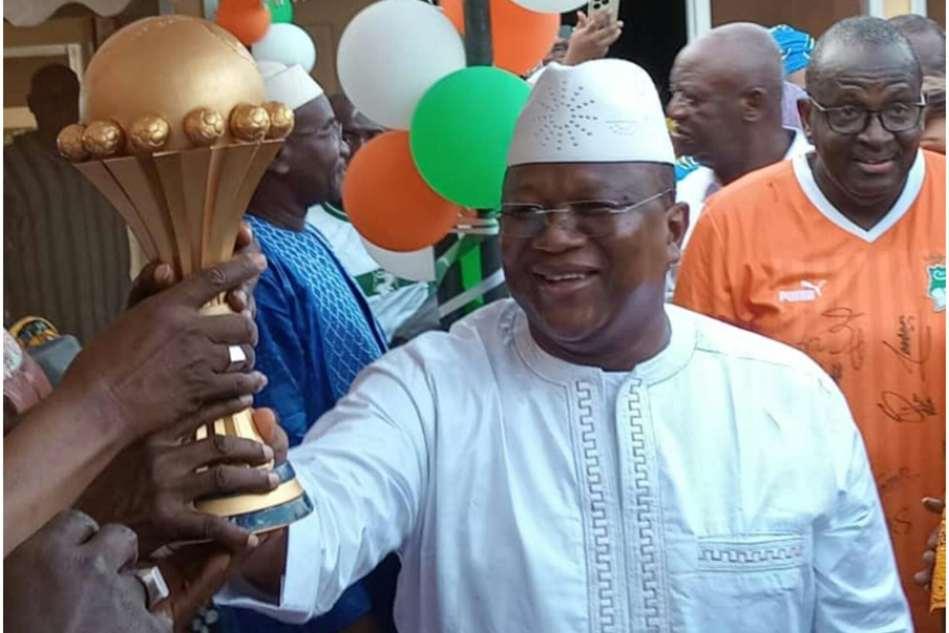 Korhogo : le trophée de la CAN chez Amadou Coulibaly