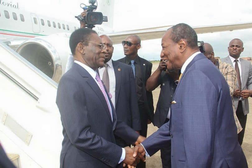 Ebola: Obiang Nguema à Conakry, Condé déplore le manque de solidarité