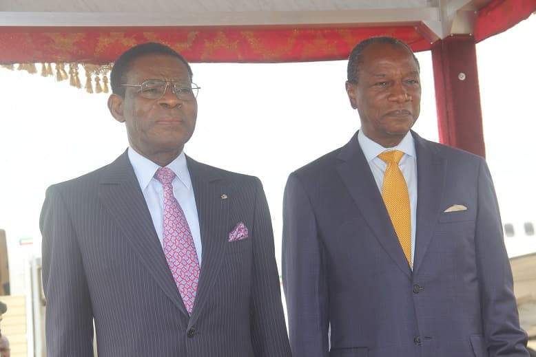 Guinée: Obiang offre 500 mille euros et exalte la coopération sud-sud avec Condé