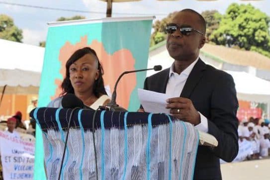 Ouattara et un invité spécial à Bouaké le 11 décembre 2019 ( Amadou Koné)