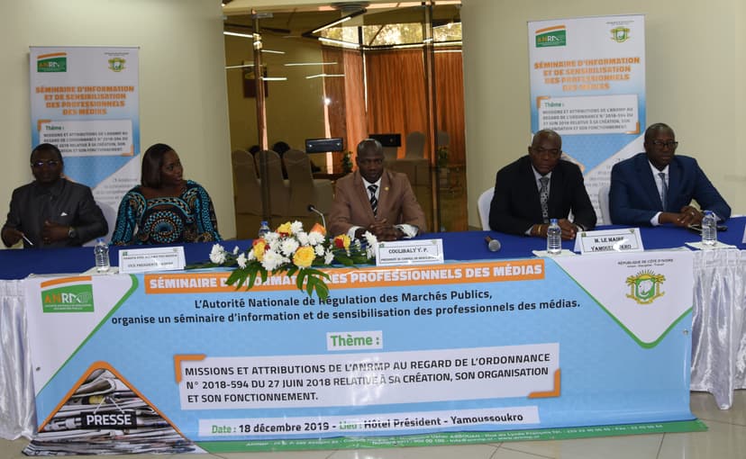 Bonne gouvernance : des journalistes formés sur le nouveau code des marchés publics