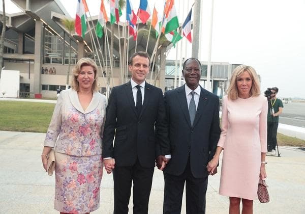 Bouaké : Dominique Ouattara et Brigitte Macron au Centre de réinsertion pour Mineurs