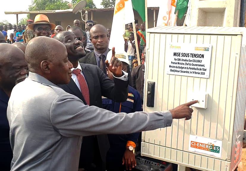 Sassandra : 1000 habitants de GBADJEBOUE ont désormais de l’électricité