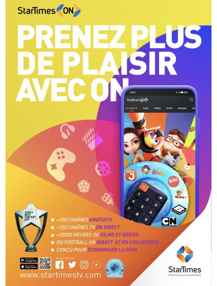 Communiqué de presse – Le système d’auto-évaluation à titre informatif d’infection par leCOVID-19 disponible sur StarTimes ON