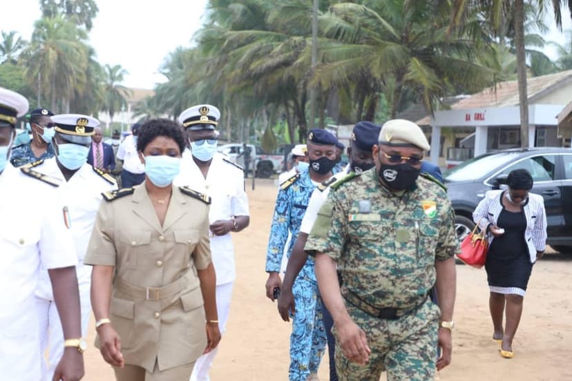 Tournée dans les arrondissements maritimes : étape de Grand Bassam, jeudi 6 mai 2021 (Serey Doh Célestin)