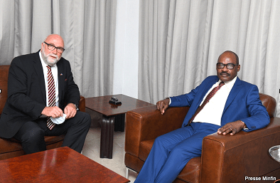 RD Congo : le ministre des Finances Nicolas KAZADI s’entretient avec l'envoyé de Angela Merkel