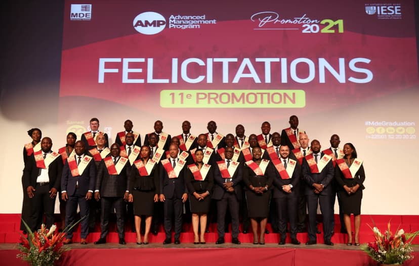 Cérémonie de graduation de la promotion 2021 du Program for management development de Mde business school: 32 personnes reçoivent leurs diplômes
