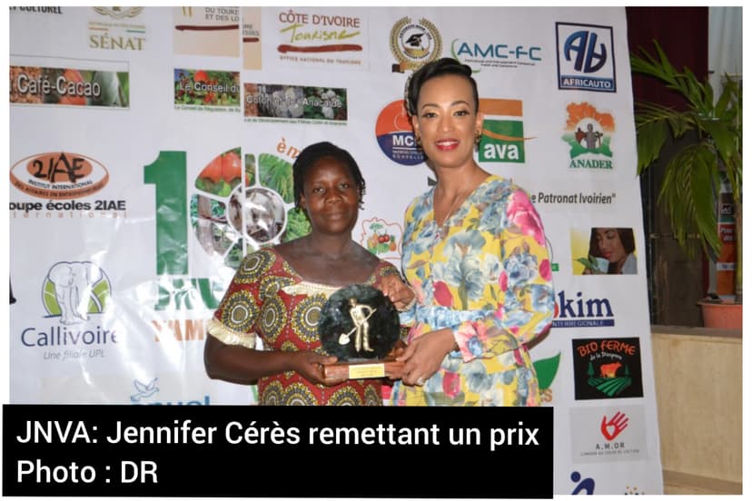 Jnva 2021 : le ministre Kobenan Kouassi Adjoumani et Jennifer Cerès célèbrent les agriculteurs