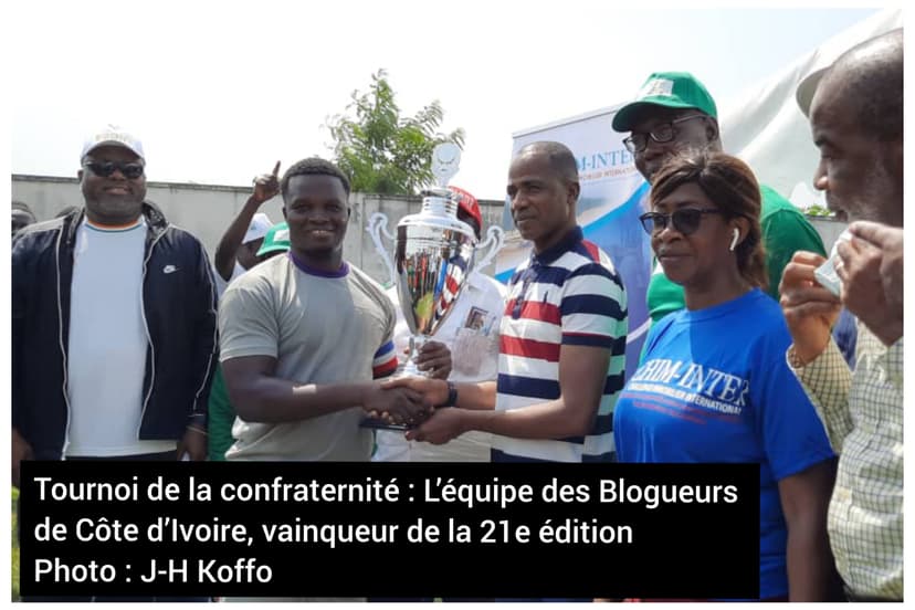 Tournoi de la confraternité : L'équipe des Blogueurs de Côte d’Ivoire, vainqueur de la 21e édition