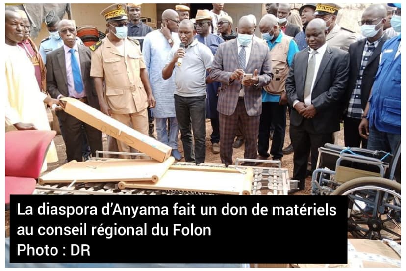 Folon : la diaspora d’Anyama fait un don de matériels de 100 millions de FCFA au conseil régional