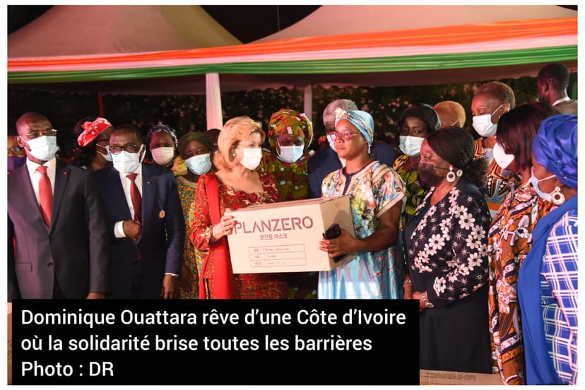 Lancement-édition2021 d'Abidjan perle des lumières : Dominique Ouattara rêve d’une Côte d’Ivoire où la solidarité brise toutes les barrières pour le bonheur de tous ses habitants