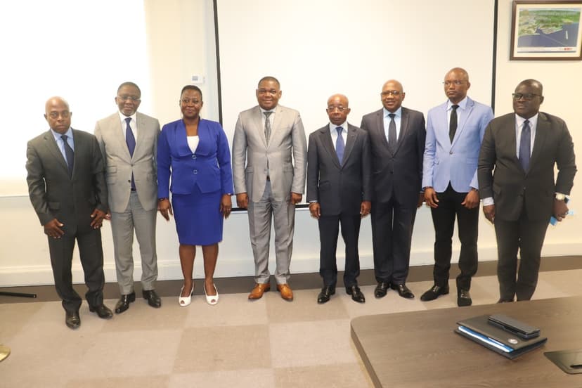 Affaires Maritimes : COUSSOUD-MAVOUNGOU (RD Congo) et Paul Adalikwu (Nigeria) reçus en audience par Serey Doh Célestin (Côte d’Ivoire)