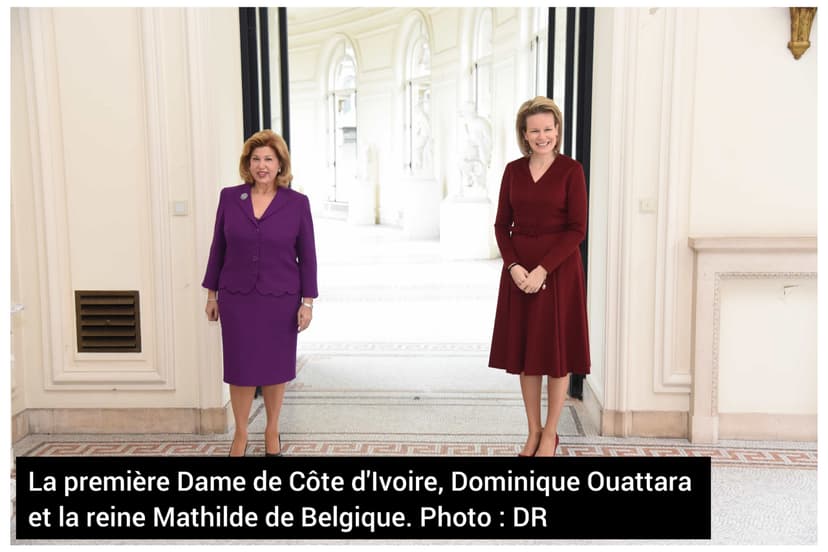6ème Sommet UA-UE à Bruxelles : Dominique Ouattara a échangé avec la Reine Mathilde de Belgique