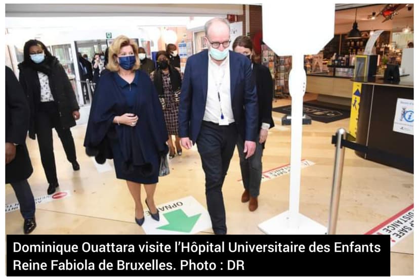 Santé de l’Enfant : Dominique Ouattara visite l’Hôpital Universitaire des Enfants Reine Fabiola de Bruxelles (sommet UA-UE)