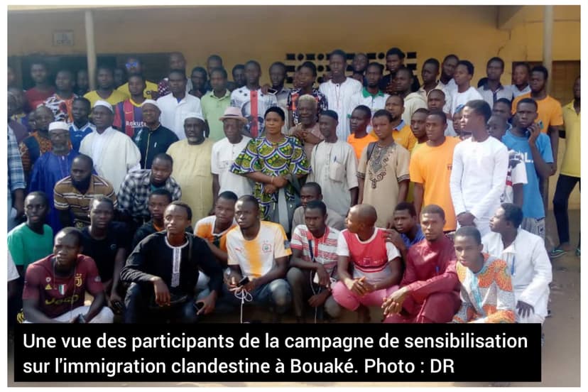 Bouaké : Des élèves et étudiants sensibilisés sur les conséquences de l'immigration clandestine (Côte d'Ivoire)