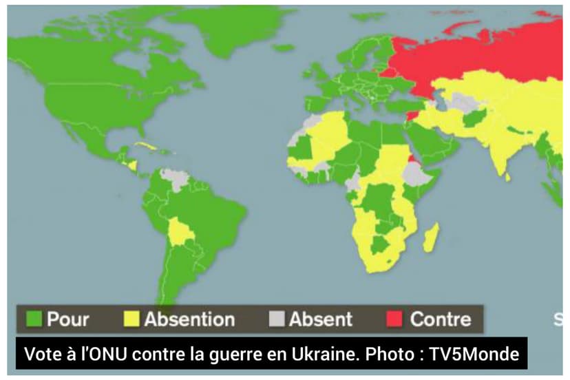 Chronique du Lundi, l'Afrique et la guerre en Ukraine - condamnation de la Russie : l'étrange abstention de 17 pays africains à l'Onu