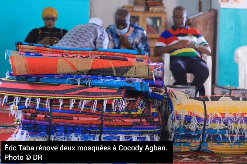 Cocody-Ramadan 2022 : Éric Taba rénove deux mosquées et fait des dons (Côte d’Ivoire)
