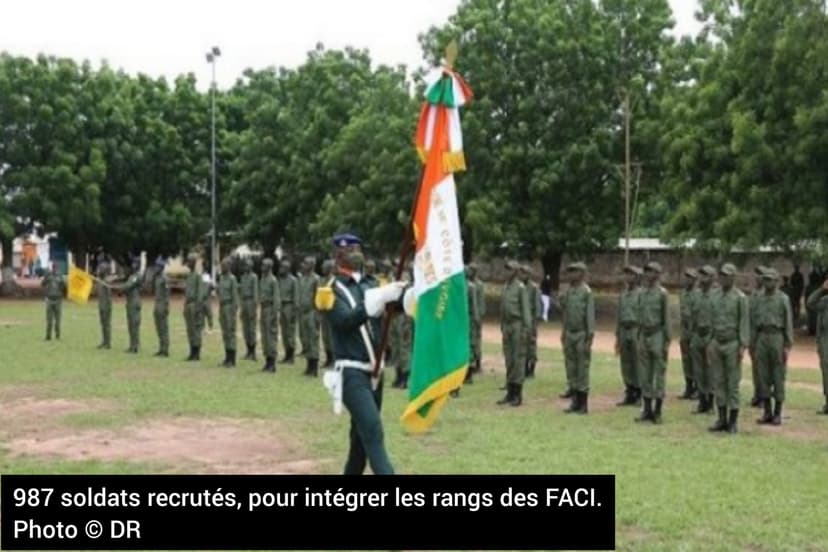 Bouaké - Défense du territoire, lutte contre le terrorisme : 987 nouveaux soldats en renfort