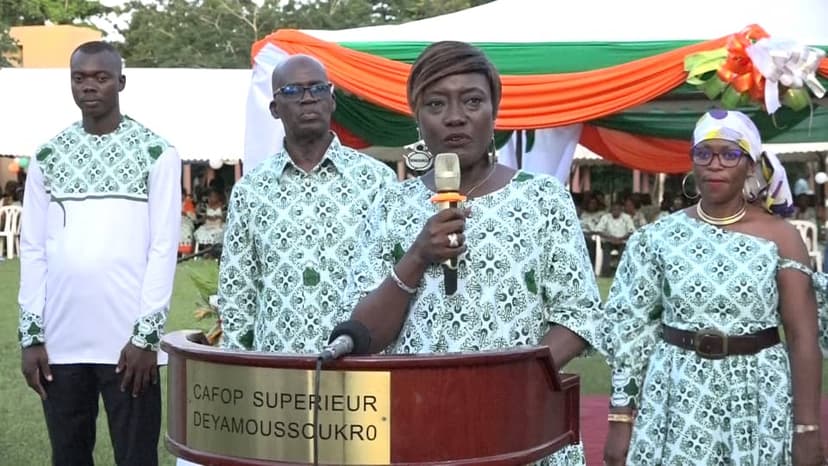 Cafop - La Ministre Mariatou Koné aux élèves-maîtres : « Si vous êtes bons, nos enfants seront bons »