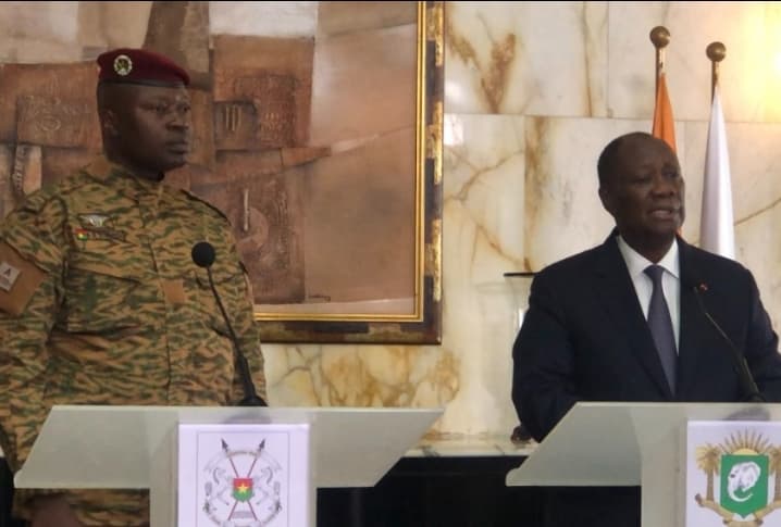 Côte d'Ivoire - Burkina : Ce que Alassane Ouattara et Paul-Henri Sandaogo Damiba ont dit après leur entretien à Abidjan