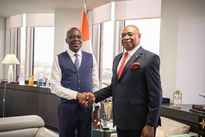 Affaires Maritimes : Paul Adalikwu (SG OMAOC) présente ses civilités et son plan d'actions au ministre Amadou Koné (Côte d’Ivoire)