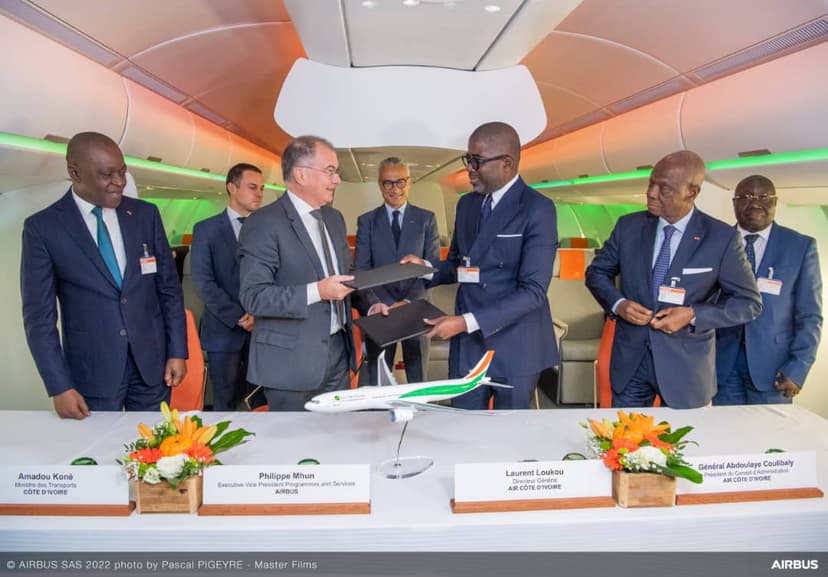 Airbus-Toulouse : Air Côte d’Ivoire s'offre 2 A330neo, le bon de commande signé en présence du ministre Amadou Koné