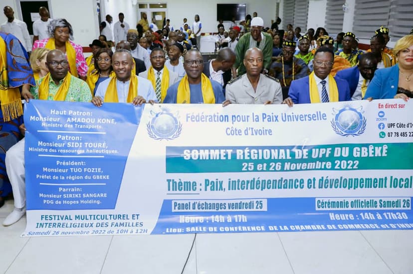 Sommet de l’UPF : Amadou Koné fait Ambassadeur de la paix