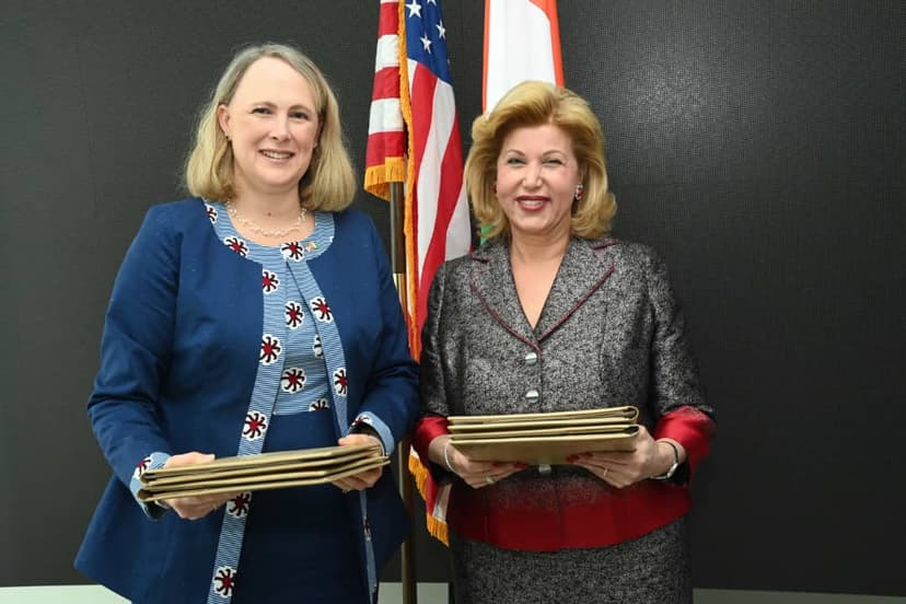 Pacte pour la protection de l'enfance (CPC) : les efforts et le plaidoyer de Dominique Ouattara récompensés, la Côte d’Ivoire et les USA signent une convention de partenariat