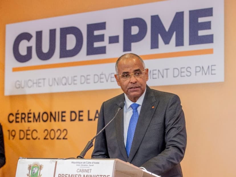 Lancement du GUDE-PME : Le Premier ministre Patrick Achi : "Une structure qui sera l’alliée de nos entrepreneurs"