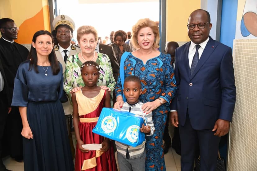 Yamoussoukro : Pourquoi Madame Dominique Ouattara était à l’Hôpital Catholique Saint Joseph Moscati