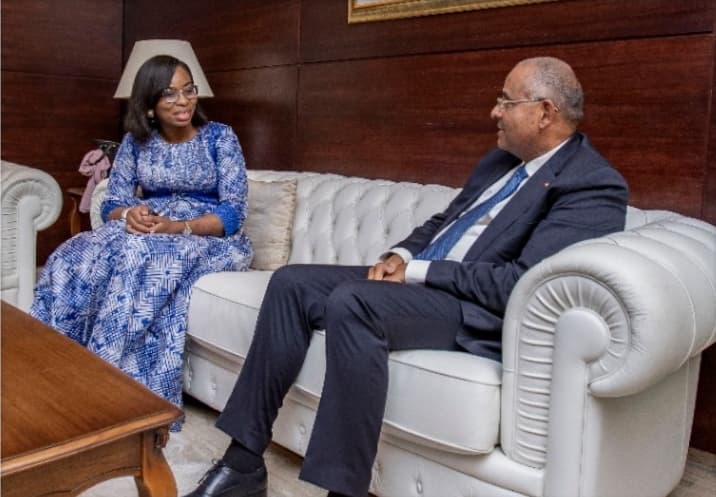 Côte d’Ivoire : Patrick Achi échange avec la ministre du Plan de la Guinée
