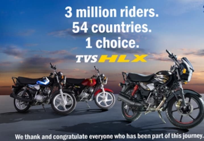 Moto : La série TVS HLX franchit le cap des 3 millions de ventes mondiales