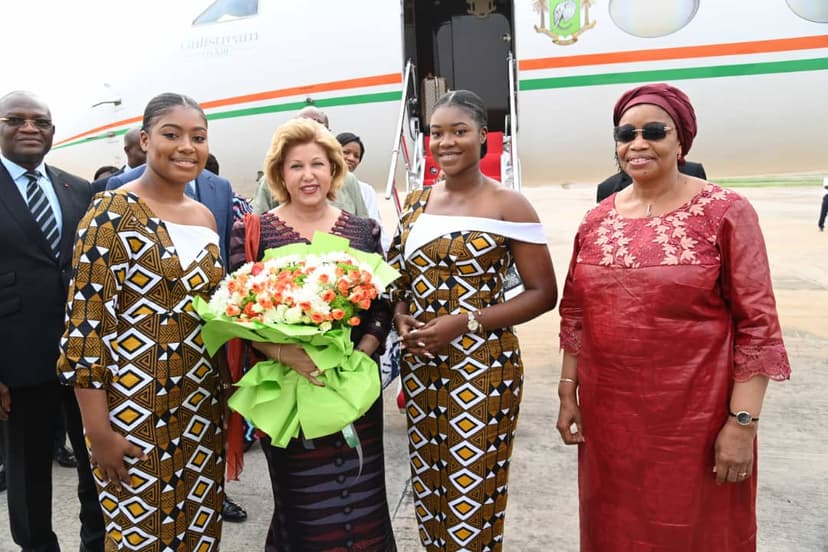 La Première Dame Dominique Ouattara à Kinshasa pour les 20 ans de l’OPDAD, son agenda Congolais