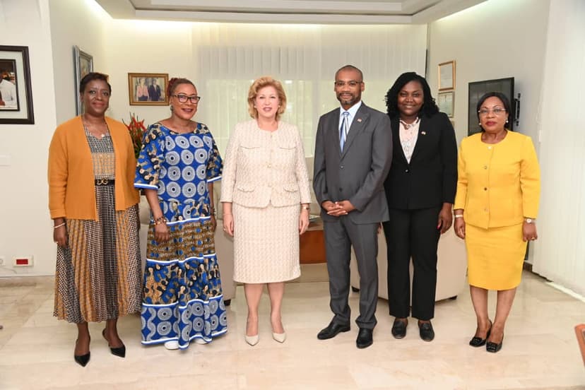 Bien-être des femmes et enfants : ce que l’ambassadeur du Canada a confié à la Première Dame Dominique Ouattara