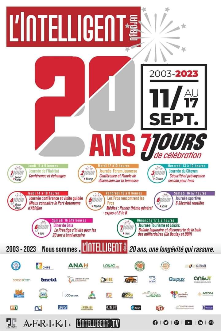 Contribution - 20 ans de L'Intelligent : Les détails d'une fête mémorable