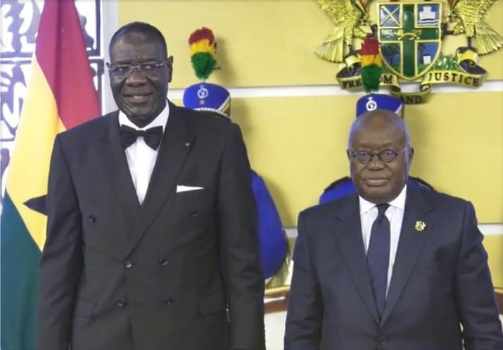 Nouvel ambassadeur ivoirien au Ghana : Assielou Félix Tanon présente ses Lettres de créance à Nana Akufo-Addo