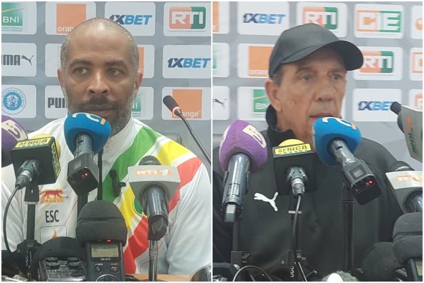 Après Côte d'Ivoire - Mali : Éric Sekou Chelle et Jean Louis Gasset se sont expliqués