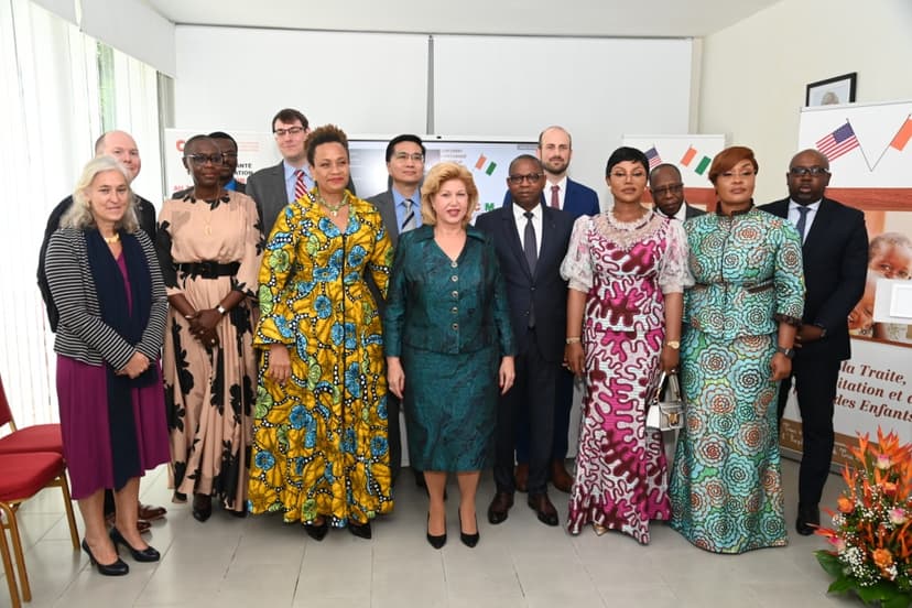 Protection de l'Enfance : les activités du Pacte ivoiro-américain lancées par la Première Dame Dominique Ouattara à Abidjan