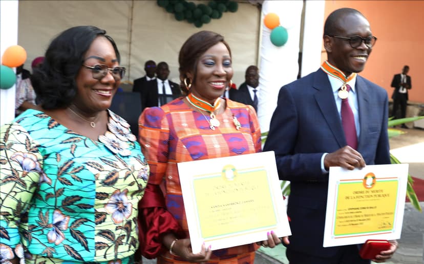 Côte d'Ivoire : 279 fonctionnaires distingués dans l’ordre du mérite de la Fonction publique
