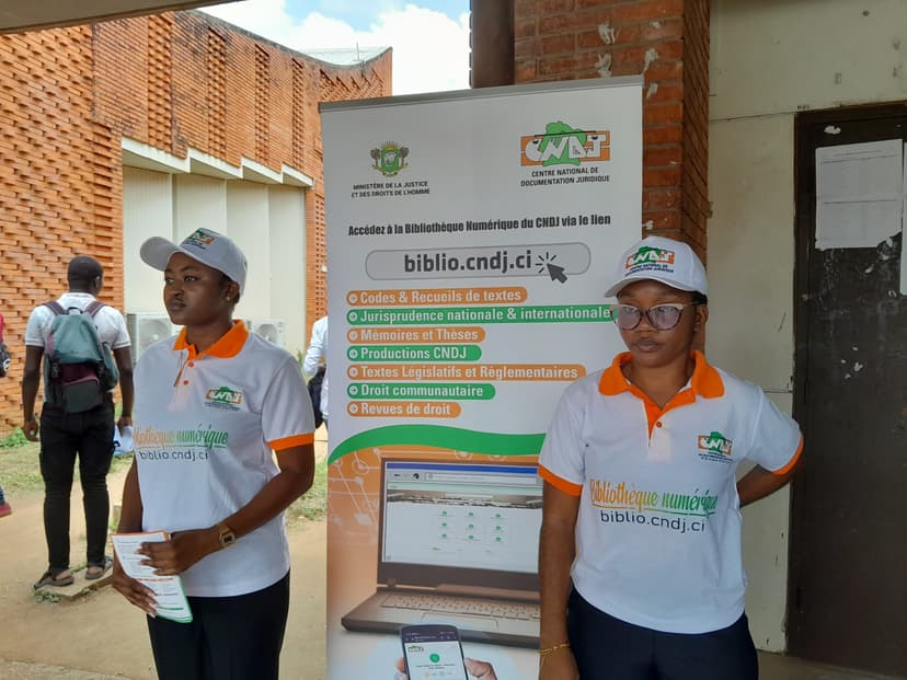 Promotion de l’information juridique en Côte d’Ivoire : les conditions d’accès à la bibliothèque du CNDJ revelées