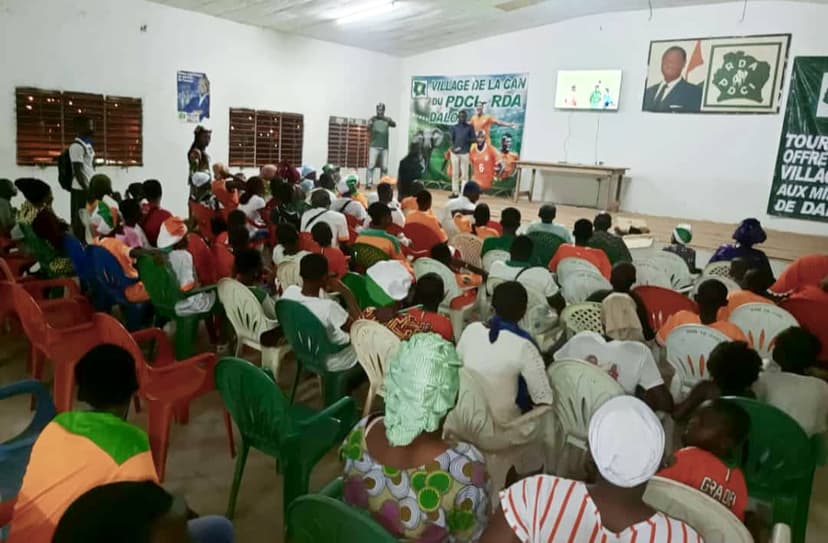 Village-Can à Daloa : Touré Fah communie avec les militants du Pdci