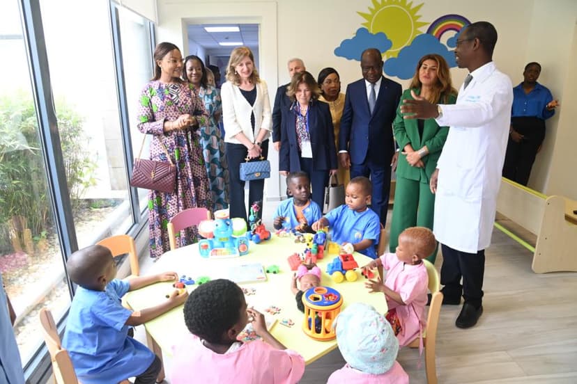 Santé - Côte d’Ivoire : la fille du président italien visite l’hôpital Mère-Enfant Dominique Ouattara de Bingerville