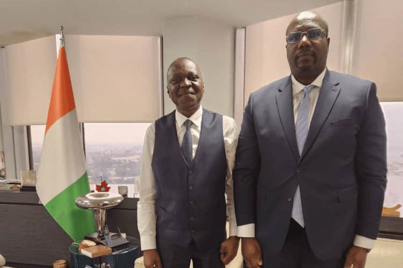 Le DG du Guichet unique du commerce extérieur de Côte d’Ivoire chez Amadou Koné