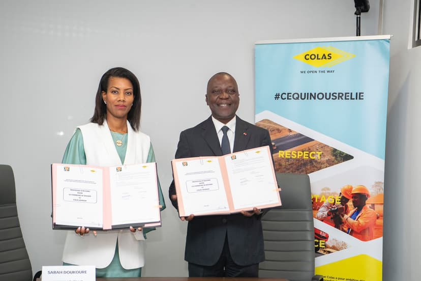 Nouvelle gare routière internationale de Bouaké : La mairie et Colas signent un accord de construction et d'exploitation