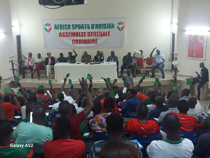 Africa Sports d'Abidjan : Un budget de 664 millions de F CFA annoncé pour la saison 2024-2025