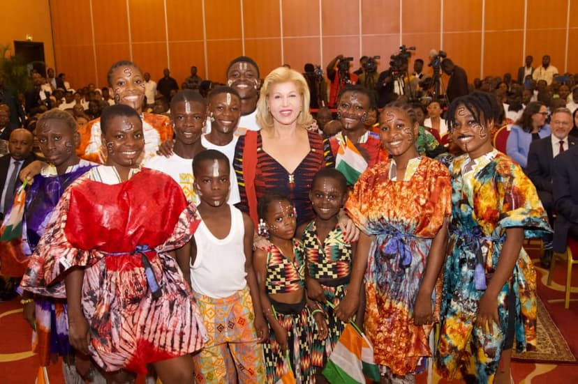 La Première Dame, Madame Dominique Ouattara, lors de la cérémonie marquant la célébration de la 23e édition de la JMTE : «Je mènerai jusqu’au bout ce combat afin d’offrir à nos enfants, l’opportunité d’un avenir meilleur»