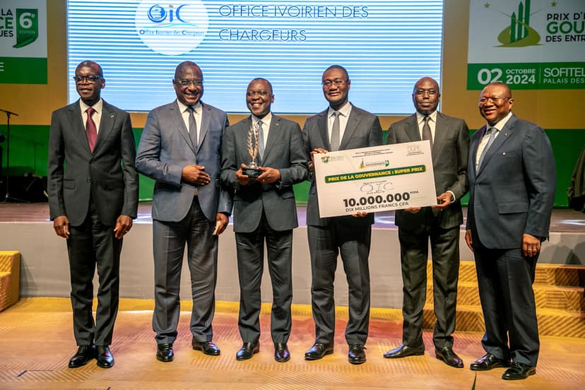 6è édition du Prix d'excellence de la gouvernance des entreprises publiques : l'OIC remporte le Super prix
