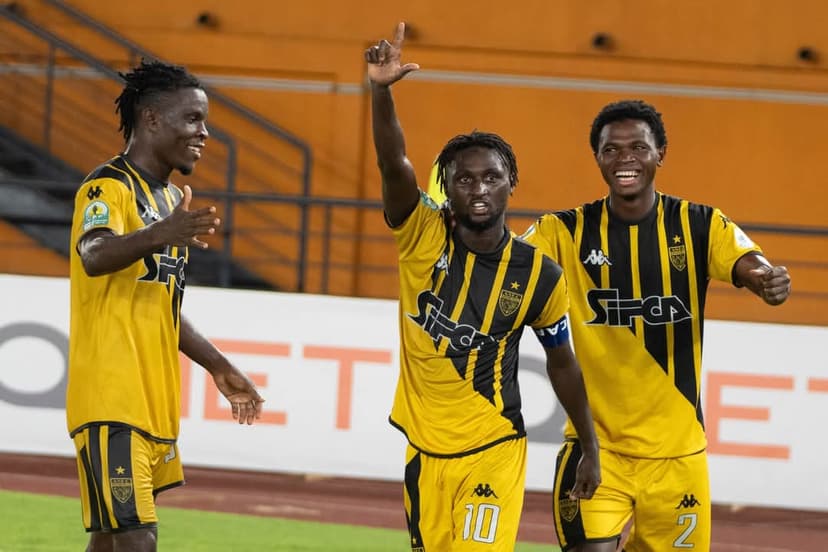 Football-Coupe de laConfédération : (6e journée) : L'ASEC Mimosas en quart de finale après sa victoire sur Orapa et la défaite du Jaraaf