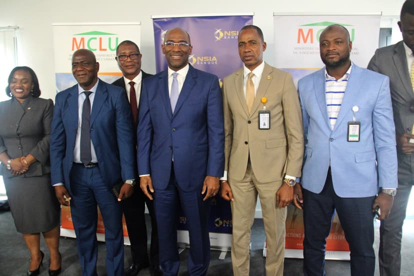 Lotissement en Côte d’Ivoire : le ministre de la Construction et NSIA Banque signent un accord de 25 milliards