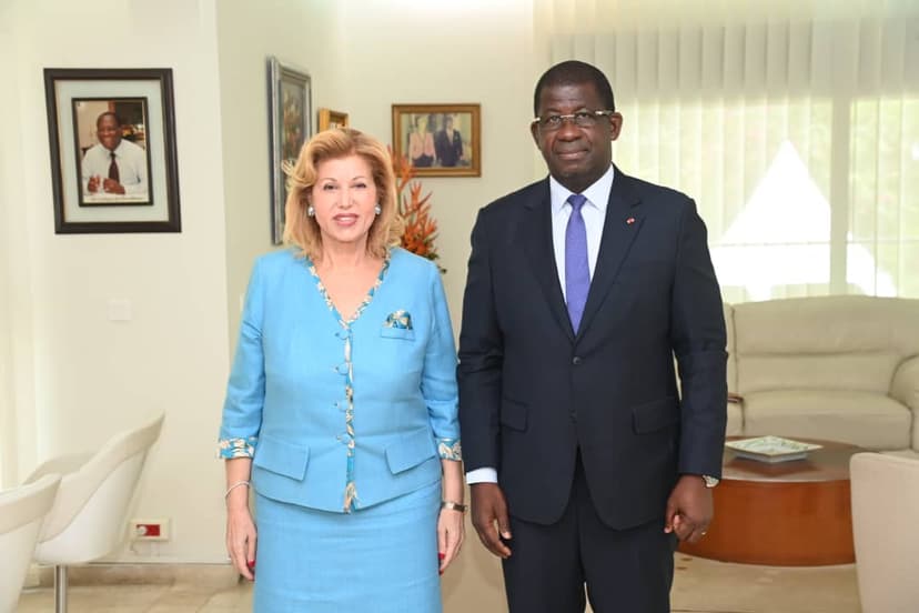 Adiaké- Maison des femmes victimes des violences basées sur le genre : le maire Hien Sié Yacouba chez Dominique Ouattara pour les derniers préparatifs